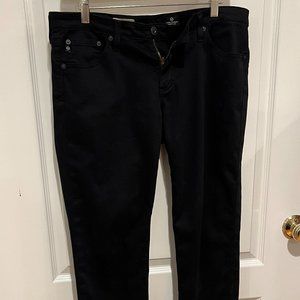 AG Stilt Cigarette leg pant in deep black